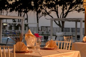 Dinner served  - Hotel Lido Beach (Oristano)