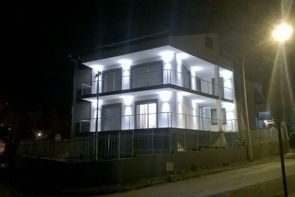 Front of property – evening/night