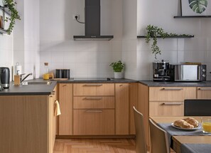 Apartment, 2 Bedrooms | Private kitchen | Fridge, microwave, stovetop, dishwasher - 3D FLORIANSKA 15 Apartament (Kraków)