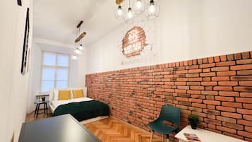 Family Apartment, 2 Bedrooms | 2 bedrooms, blackout drapes, iron/ironing board, free WiFi