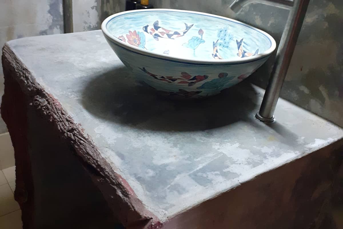 Standard-Doppelzimmer | Waschbecken im Bad