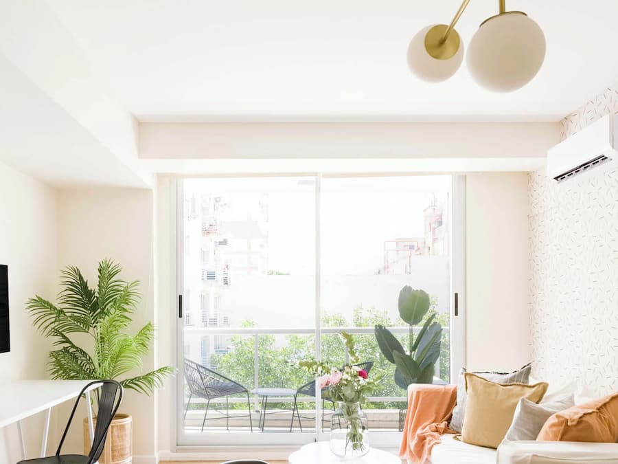 Apartment, 2 Bedrooms | Living area | 42-inch Smart TV with cable channels, TV, pay movies