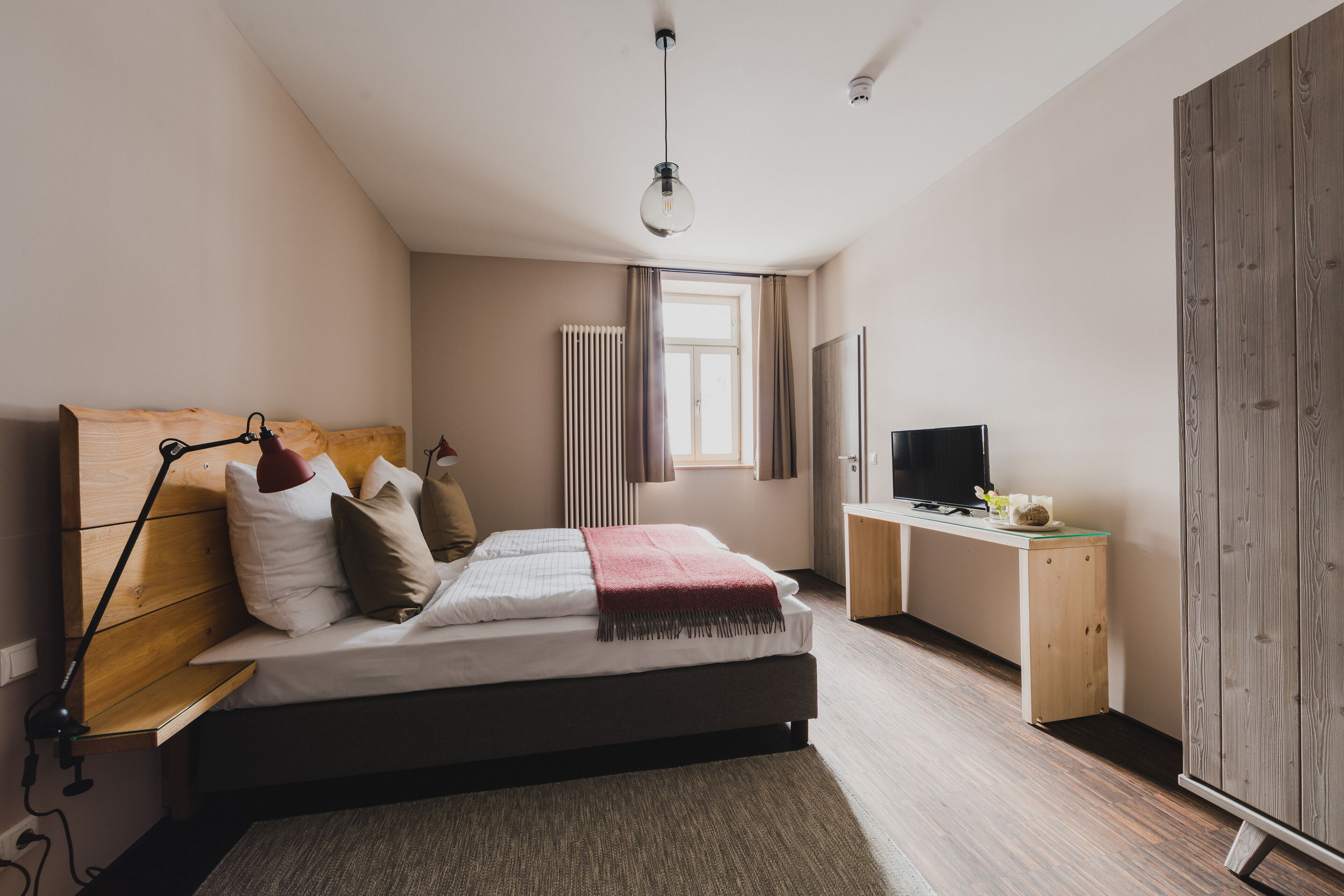 Apartment | Allergikerbettwaren, individuell dekoriert, Verdunkelungsvorhänge