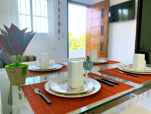 Dining - RENT apartments in Porto de Galinhas, fully equipped and new! (Porto de Galinhas)
