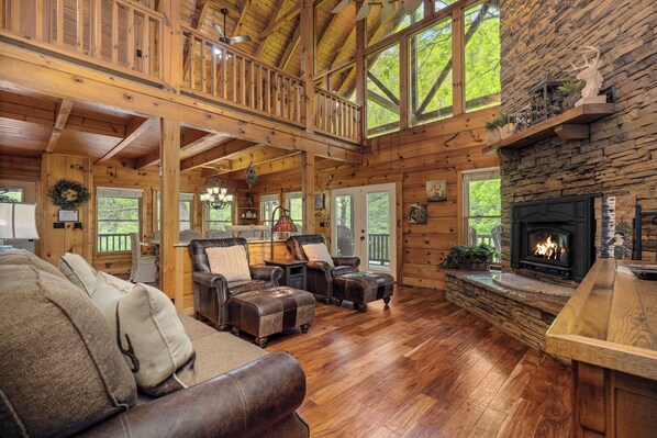 TV, fireplace, video-game console, Netflix