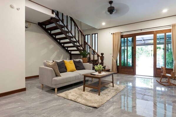 TV, books, video library