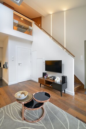 Deluxe Apartment | Living room - 3D KRUPNICZA 10 Apartament (Kraków)