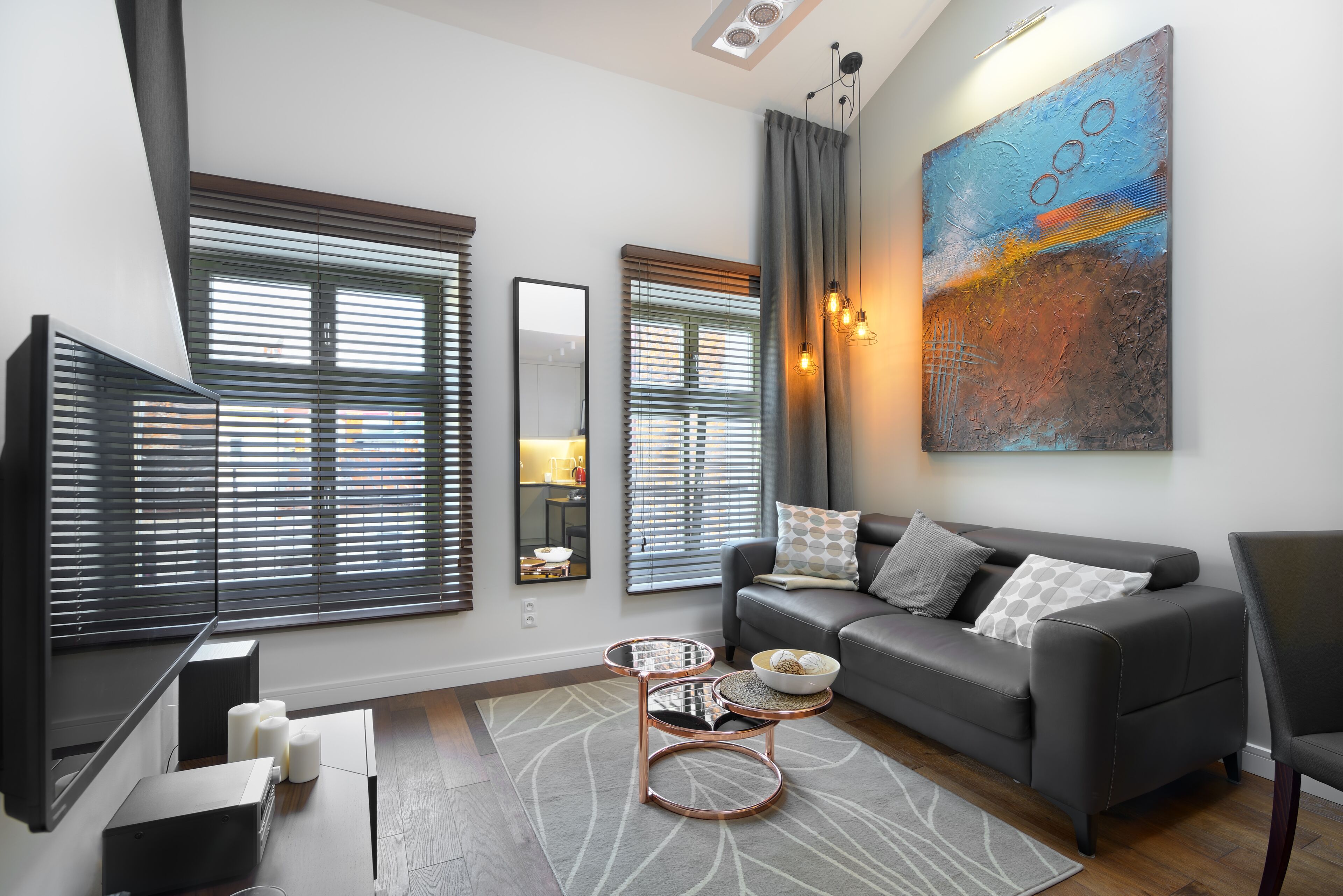 Deluxe-Apartment | Wohnzimmer | Flachbildfernseher