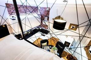 Deluxe-Apartment | Wohnbereich | Flachbildfernseher, DVD-Player