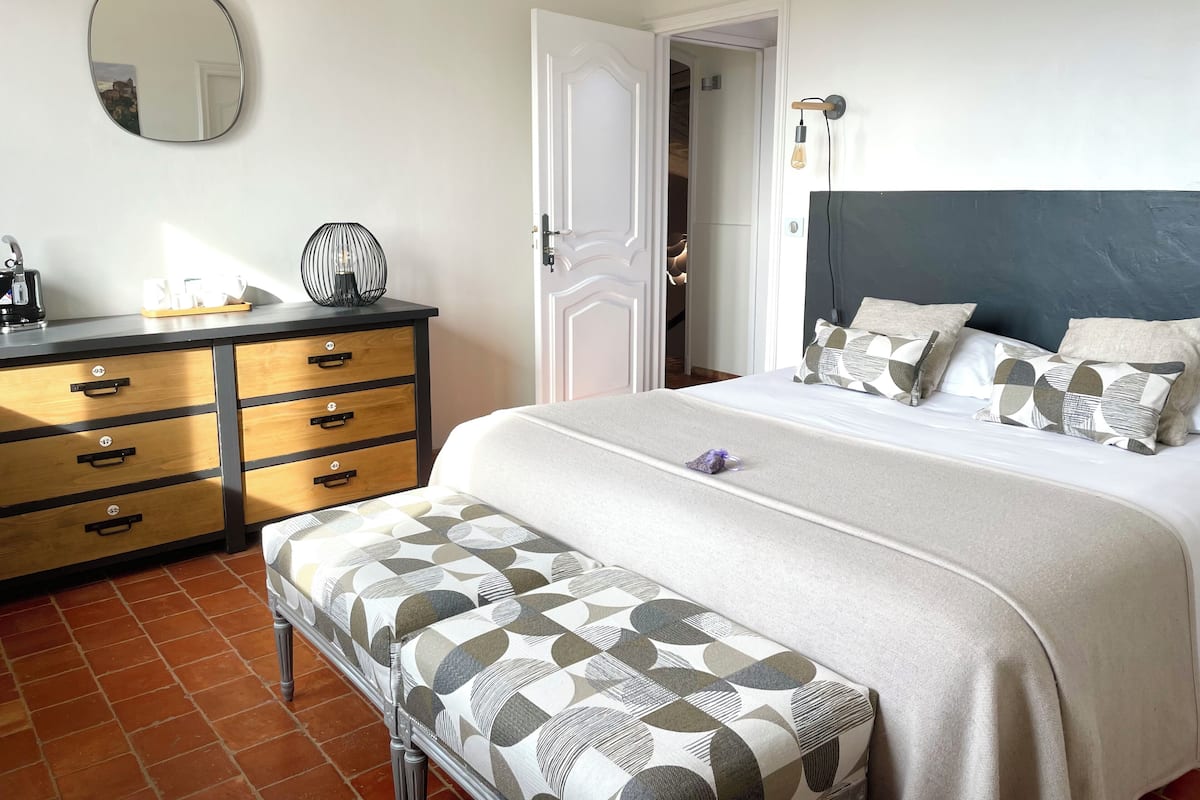 Superior Double Room, Garden Area | 1 bedroom, premium bedding, iron/ironing board, free cots/infant beds