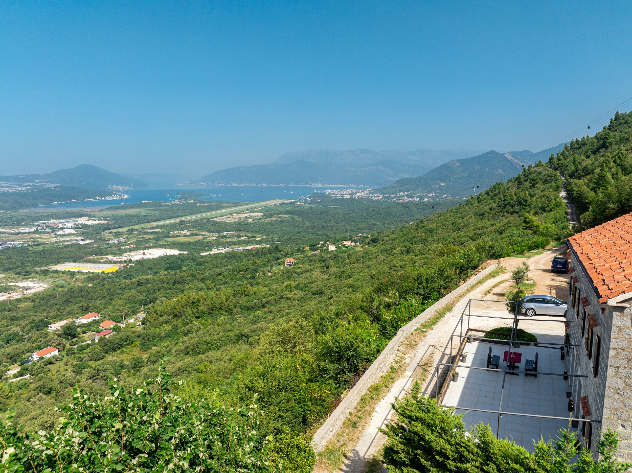 Vue depuis l’hébergement