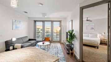 Comfort Apartment, 2 Bedrooms, Non Smoking, Balcony (Self Check-in with Virtual Front Desk) | Living area | Flat-screen TV, Netflix