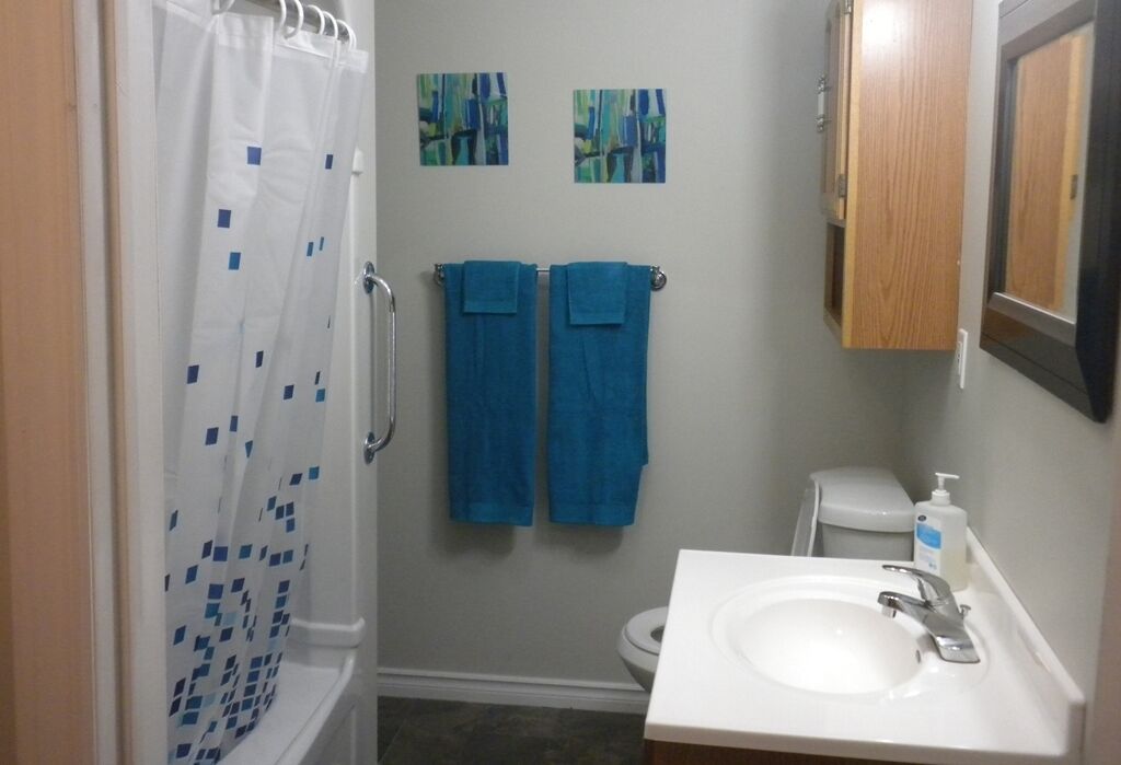 Haartrockner, Handtücher, Seife, Toilettenpapier