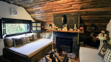 TV, fireplace, stereo