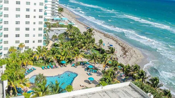 A resort with a pool area, beach access, and ocean views. - The Tides on Hollywood (Hollywood)