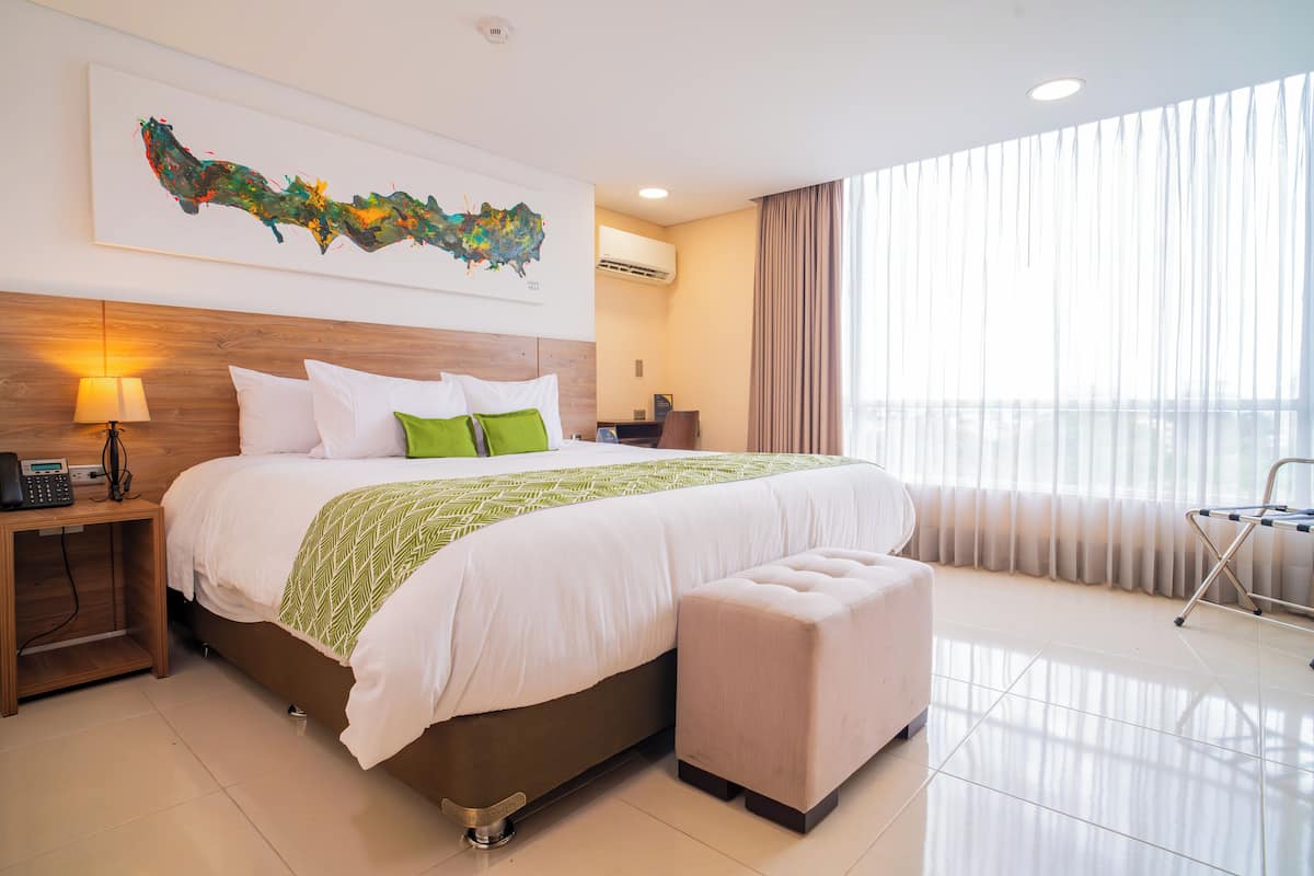 superior room, 1 king bed | 1 bedroom, down duvets, in-room safe, blackout curtains