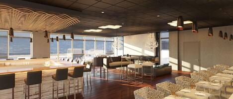 2 bars/lounges, bar met dakterras, tapasbar