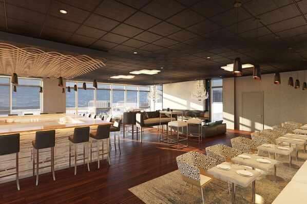 2 من البارات/الاستراحات، بار على السطح، بار لتقديم مشهيات التاباس