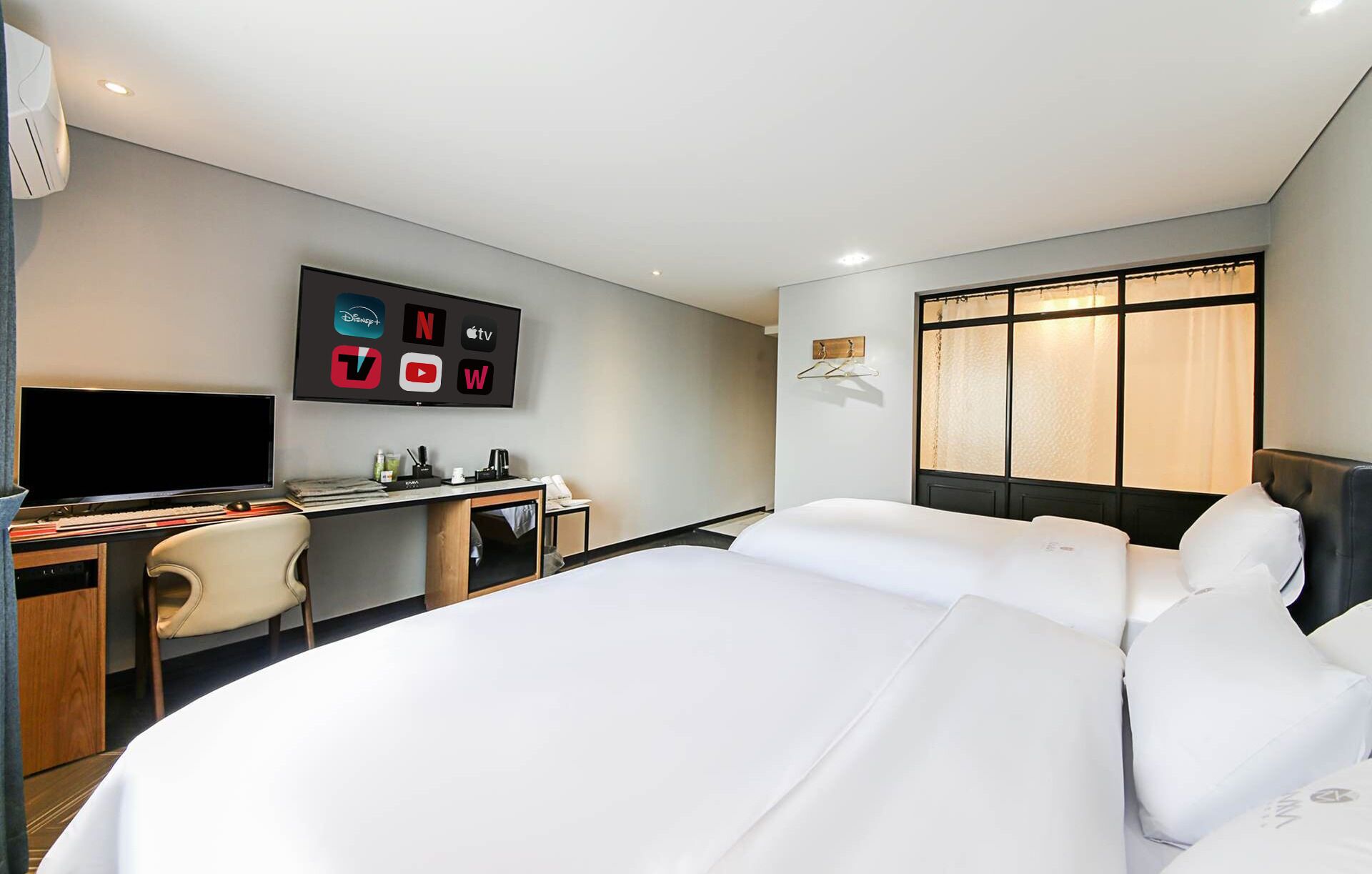 superior twin room | 1 bedroom, premium bedding, tempur-pedic beds, blackout curtains