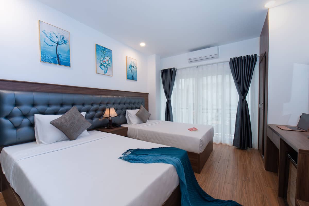 Minibar, desk, blackout curtains, soundproofing