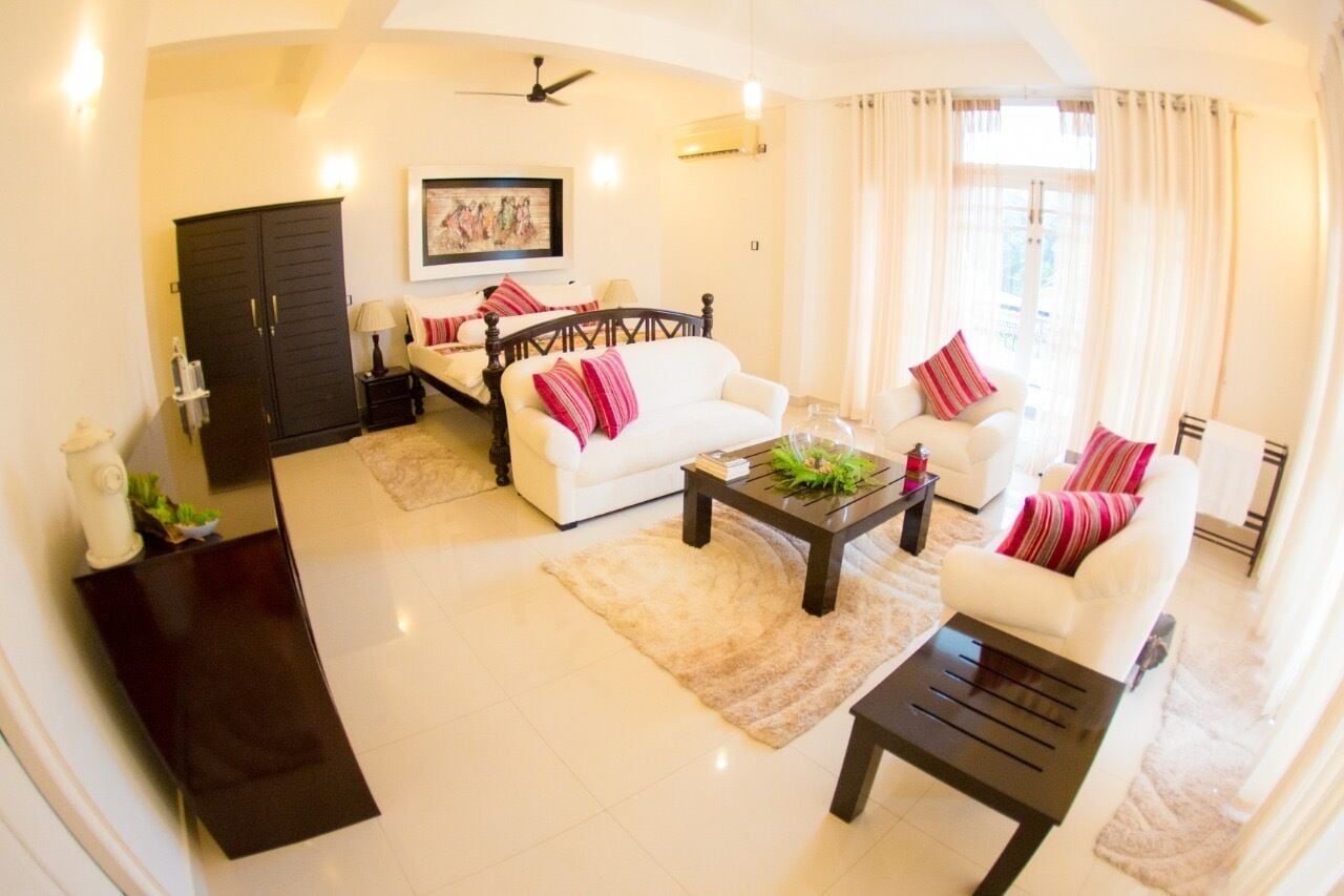 Individually decorated, individually furnished, desk, laptop workspace