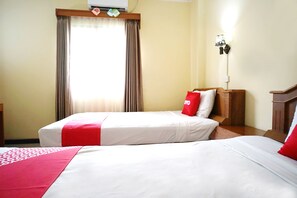 Kamar Twin Standar | Wi-Fi gratis dan seprai linen