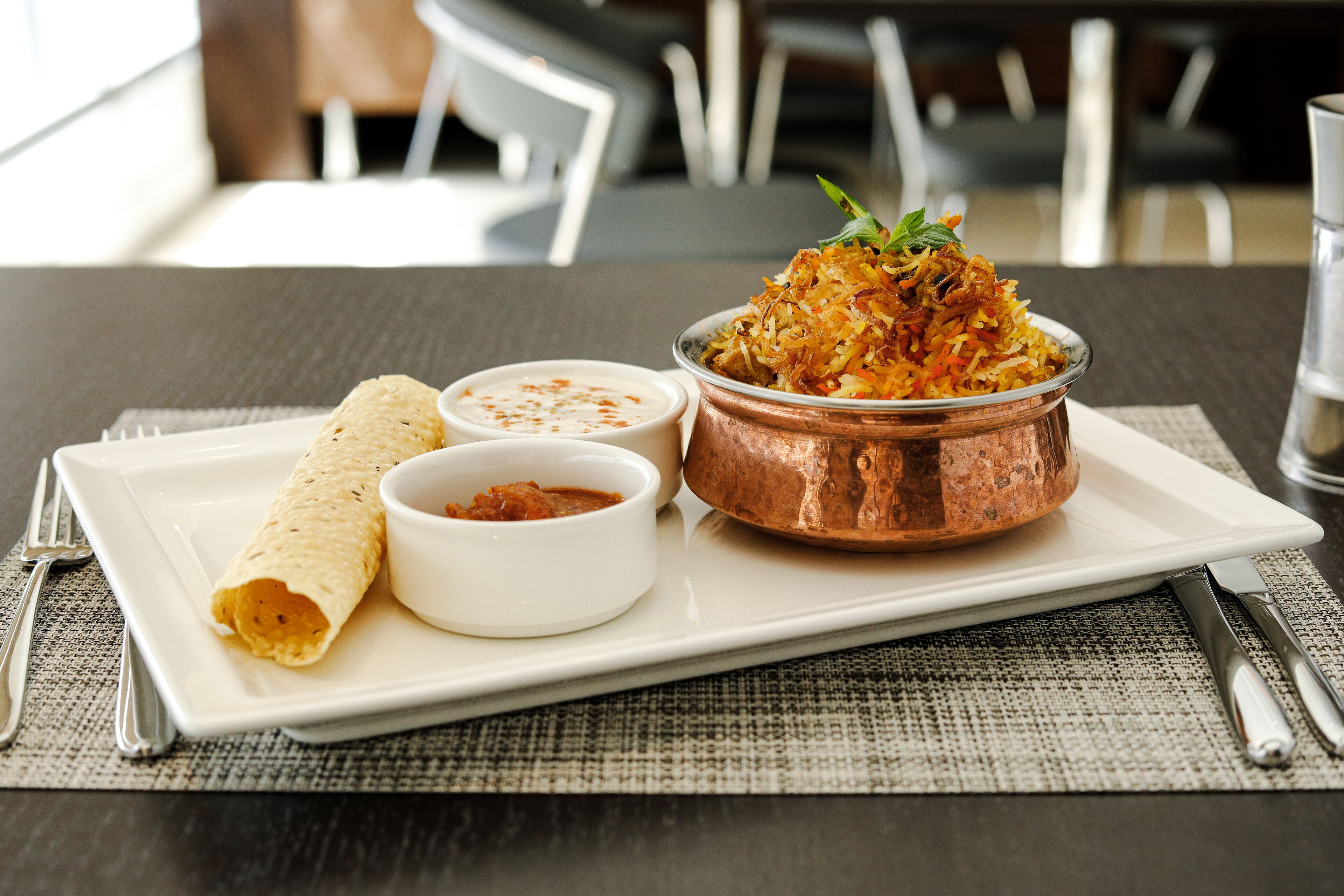 breakfast, lunch and dinner served