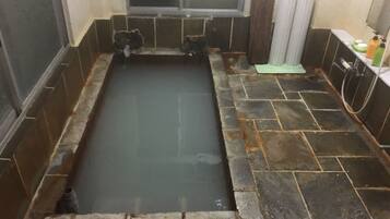 Separate tub and shower, free toiletries, hair dryer, bidet