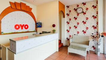 Siddeområde i lobbyen