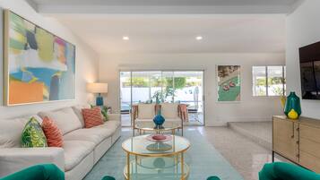 House, Multiple Beds (The Modernist Retreat) | Living area | TV