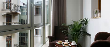 Chambre supérieure double ou avec lits jumeaux (with Orangery) | Vue de la chambre