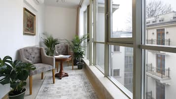 Habitación con 1 cama matrimonial o 2 individuales (with Orangery) | Vista desde la habitación