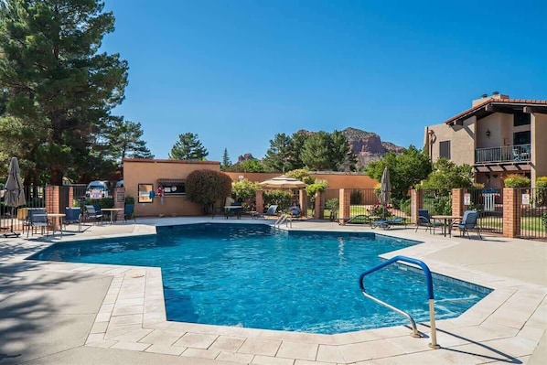 A heated pool