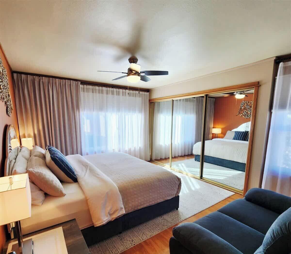2 bedrooms, iron/ironing board, WiFi (free), bed sheets