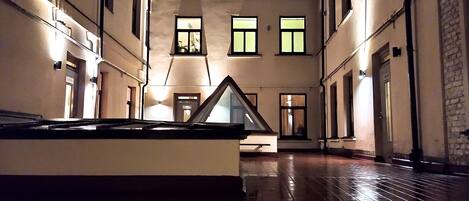 Front of property – evening/night