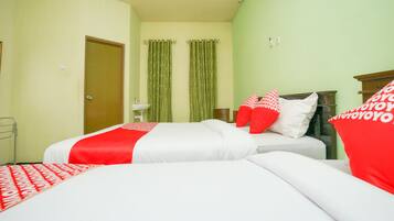 1 kamar tidur, meja kerja, Wi-Fi gratis, dan seprai linen