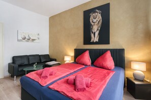 Klassiek appartement, 2 slaapkamers (Dresden) | 2 slaapkamers, lakens van Egyptisch katoen, luxe beddengoed