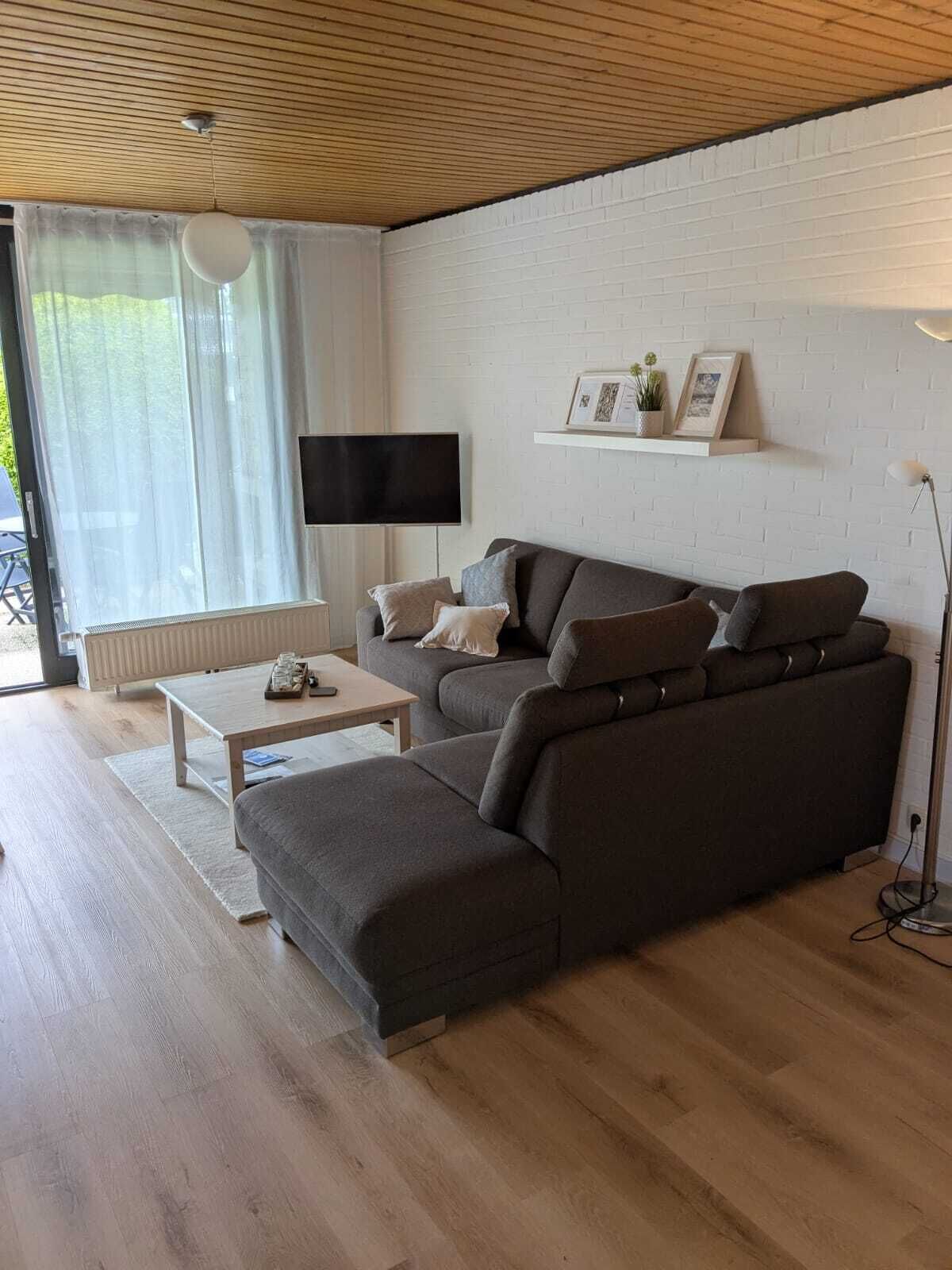 TV connectée, cheminée, livres