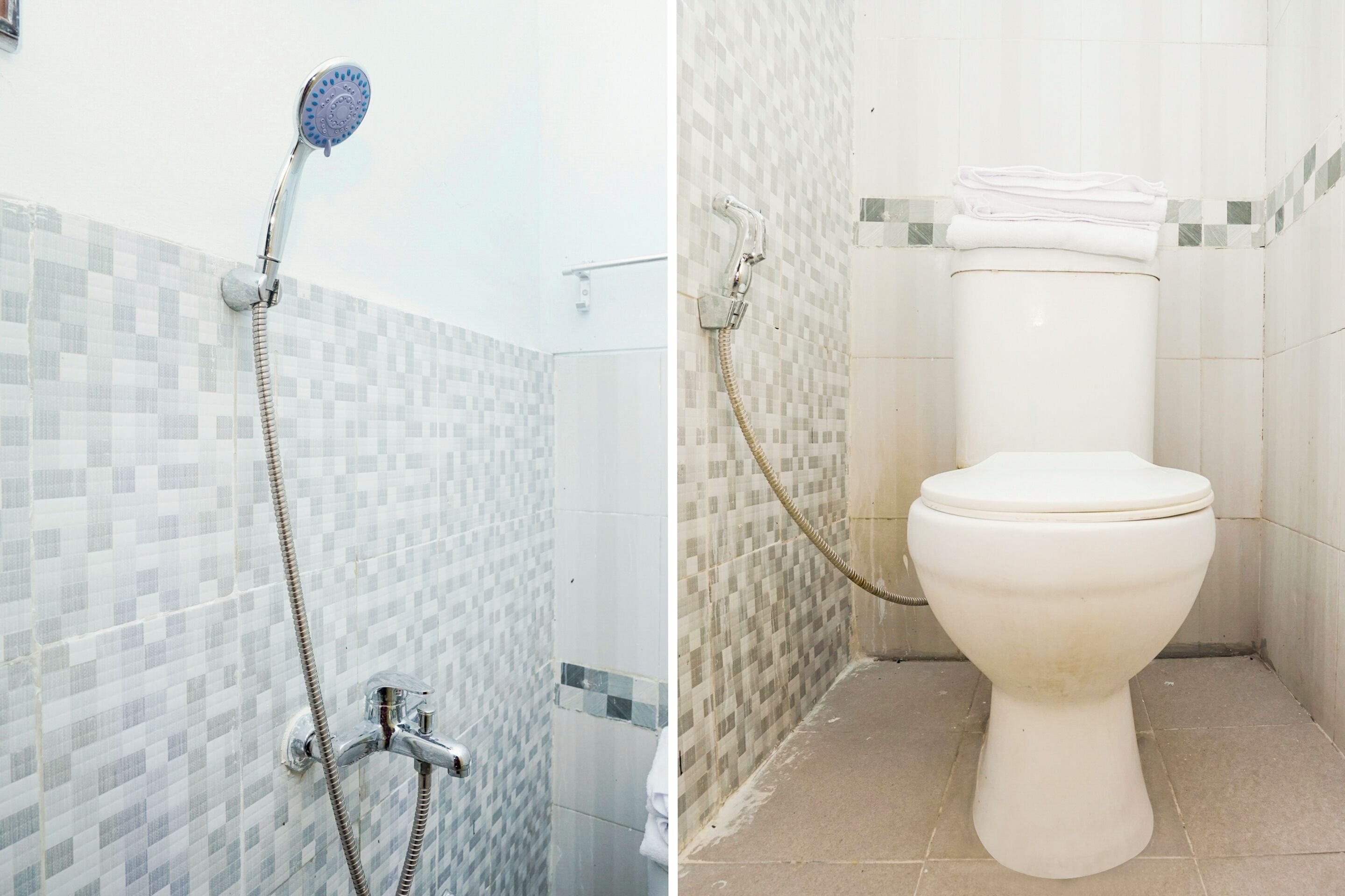 standard single room | bathroom | shower, towels