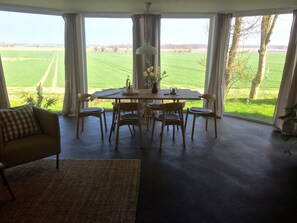Apartment, 2 Bathrooms (Westwohnung) | Living area | 40-inch flat-screen TV with satellite channels, TV, computer - Beltblick (Fehmarn)