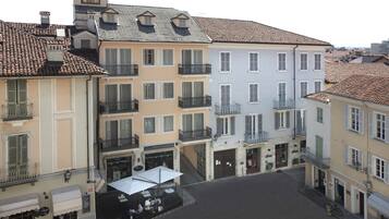 Vue sur la ville depuis lâhĂ©bergement