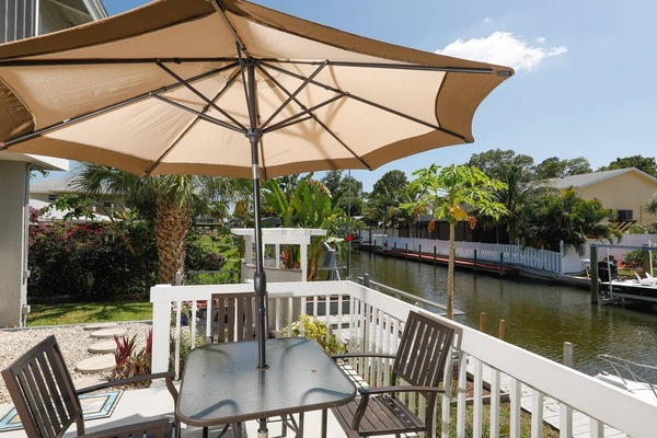 Relax in the Florida sunshine and watch the wildlife from the patio area.