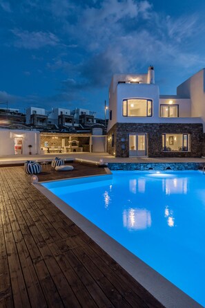 Outdoor pool - ★Luxurious 5BD villa★Stunning sunset|private pool (Mykonos)