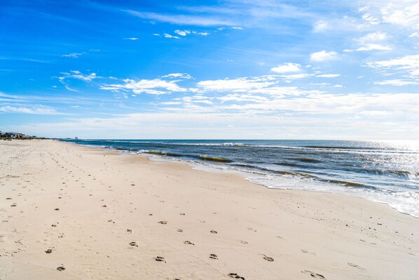 On the beach