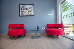 Sitteområde i lobbyen