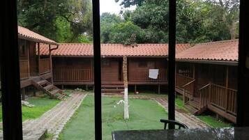 Cabin, Shared Bathroom | Premium bedding, desk, laptop workspace, iron/ironing board