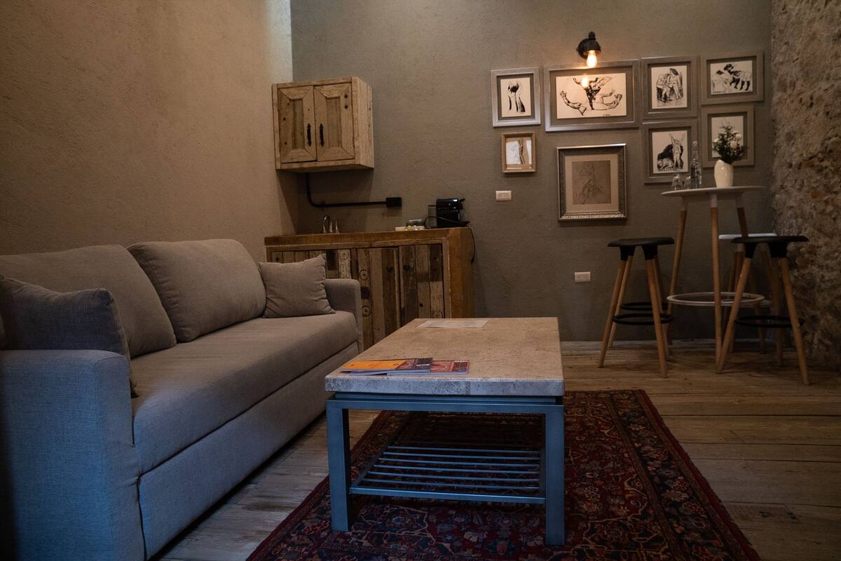 Premium Studio Suite | Living area | Flat-screen TV, Netflix