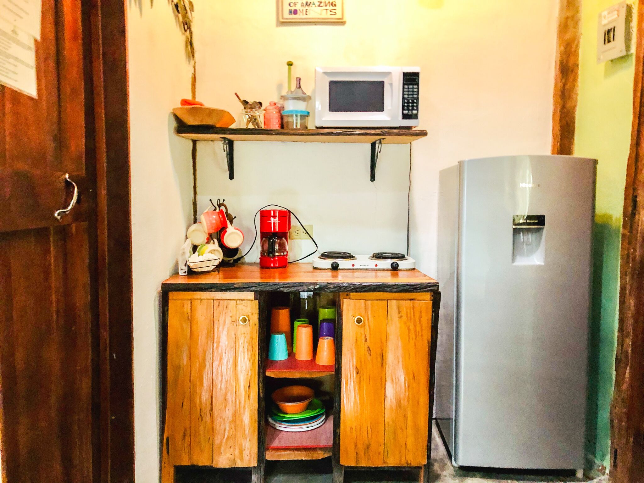basic cabin (rosa elena) | private kitchenette | coffee/tea maker