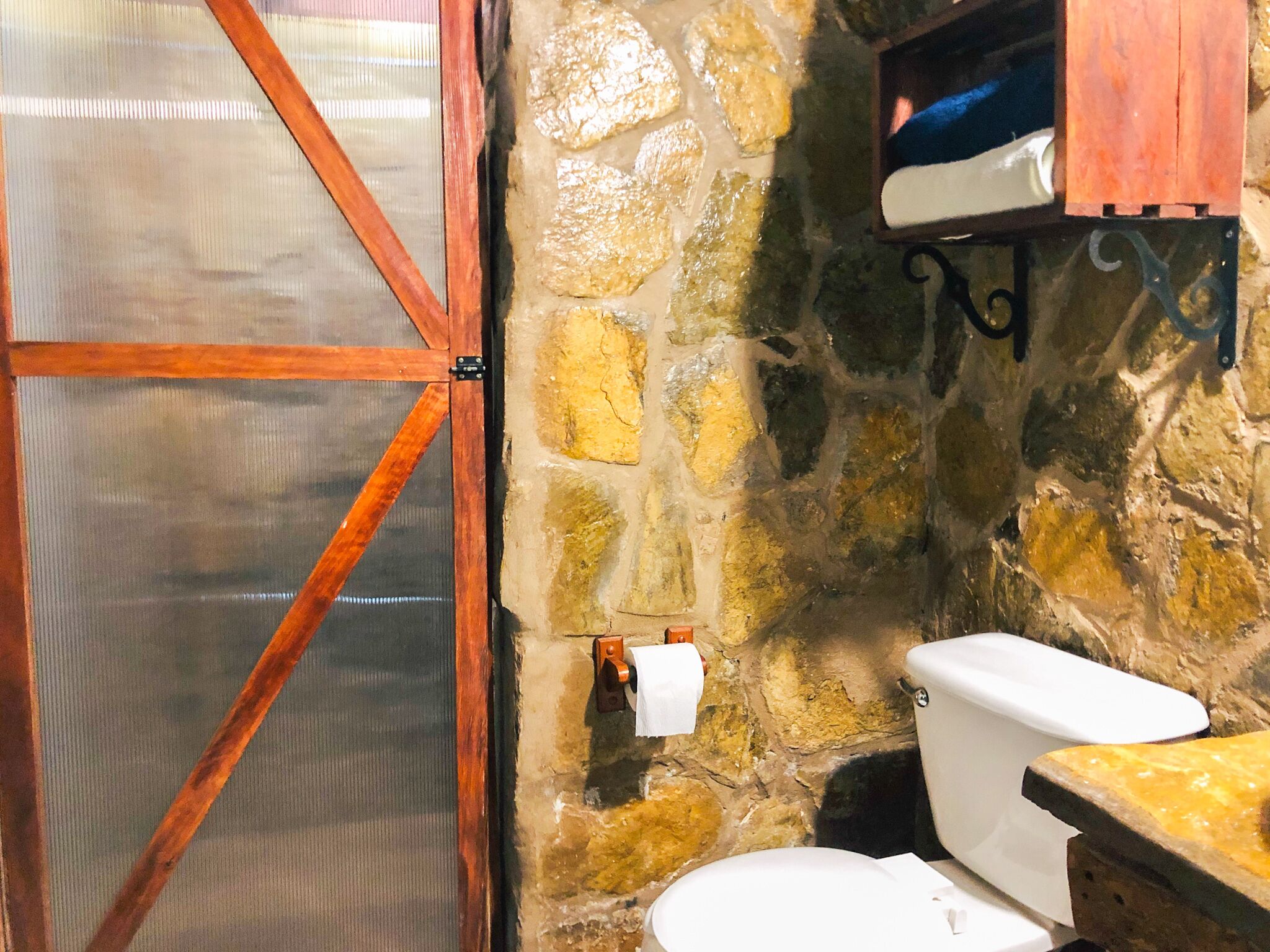 basic cabin (rosa elena) | bathroom | shower, towels