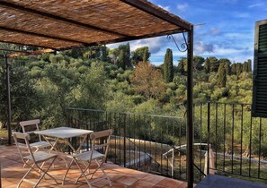 Outdoor dining - Relax in the green, surrounded by olive trees - app. Lemon - Casa Novaro (Imperia)